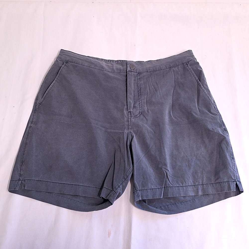 Buck Mason Deck Short Men 32 Gray Quick-Dry Cotton Nylon Blend